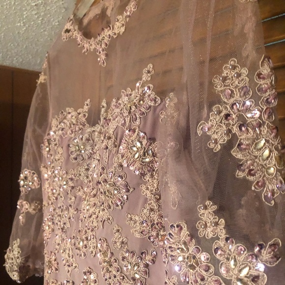 Cameron Blake mink pink MOB gown - Picture 3 of 6